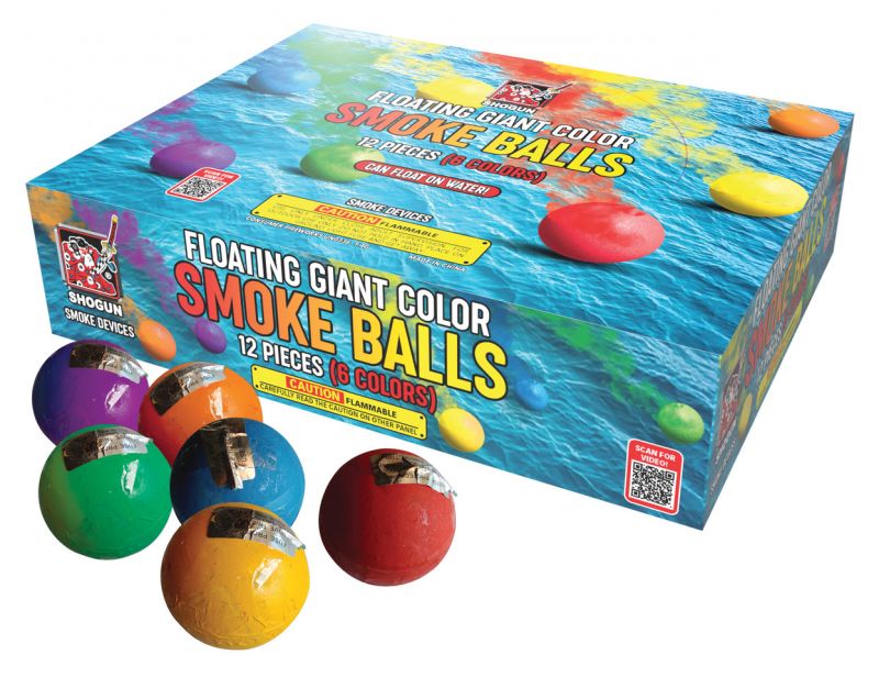 FLOATING GIANT COLOUR SMOKE BALLS (60 SECONDS SMOKE)
